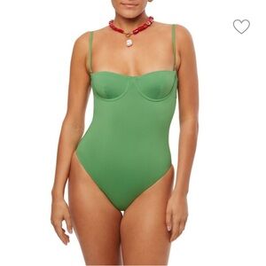 NWT WEWOREWHAT Balconette One Piece Swimsuit SIZE M